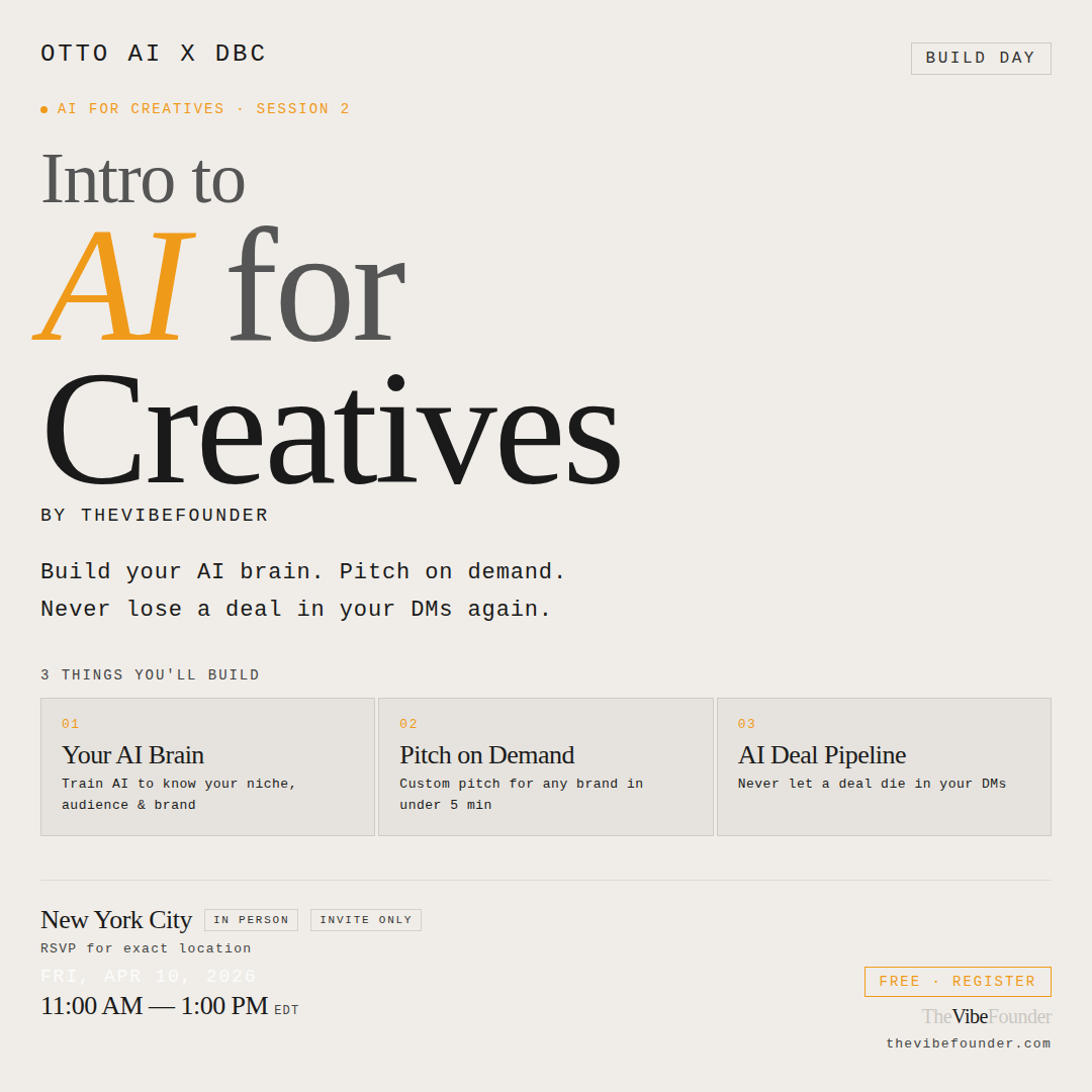 Intro to AI for Creatives